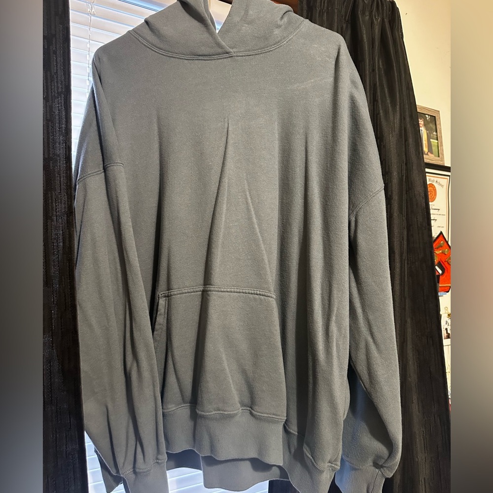 Gray/Blue Hoodie - Hollister